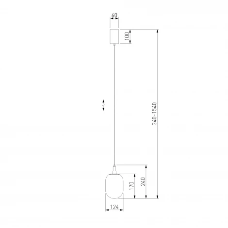 Подвесной светильник Eurosvet Pineapple 50266/1 янтарный (220V, на проводе)