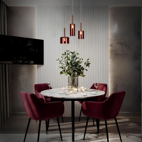 Подвесные светильники Loft It Spillray 10232/B Red (220V, на проводе, круглые)