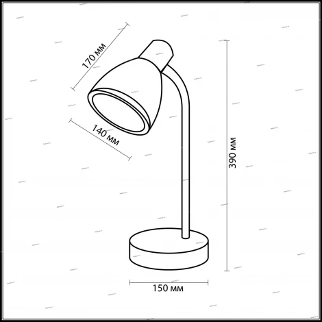 Интерьерная настольная лампа Odeon Light Penu 2417/1T