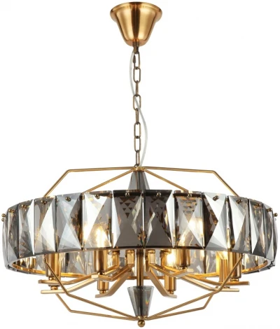 Подвесная люстра Stilfort Avenue 2090/05/08C (220V, хрусталь, на цепи, круглые)