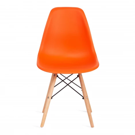 Стул Сindy Eames/Синди Имс] (мод. 001)/1 шт. в упаковке дерево бук/металл/сиденье пластик, 51х46х82.5см, оранжевый Tetchair 14214