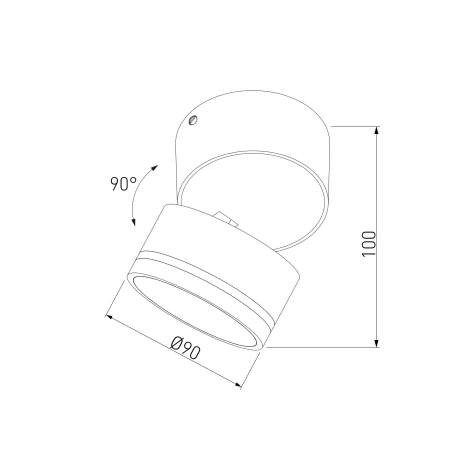 Накладной светильник Elektrostandard Okko 35157/U 3000K черный