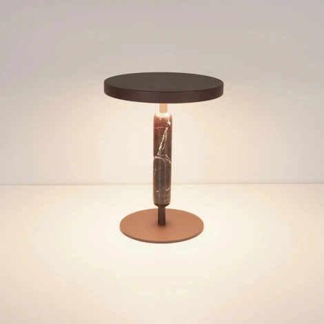 Настольная лампа SP-ALYSS-TAB-R22.5х30-5W Warm3200-MIX (RD-BRG, 110 deg, 230V) (Arlight, IP20, Мрамор) 061709