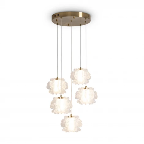Подвесной светильник светодиодный каскадный Freya Flower FR5579PL-L40BS