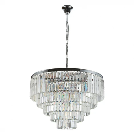 Подвесная люстра Divinare Nova 3001/02 LM-13 (220V, хрусталь, на цепи)