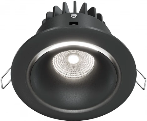 Встраиваемый светильник Yin 4000K 1x12Вт 60° LED Maytoni Technical DL031-L12W4K-B (220V, круглые)