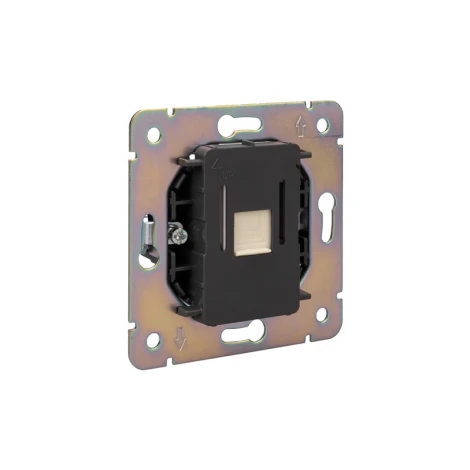 Розетка компьютерная RJ45 кат6 с/у шелк Kranz Round KR-78-0724-7