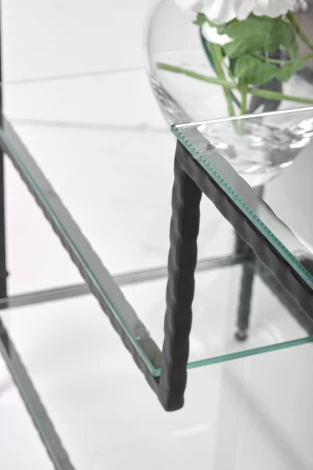 Консольный стол AllConsoles 1011-CB loft clear черный муар