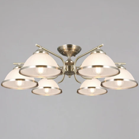 Потолочная люстра на штанге ILLUMICO IL0891-6CSQ-26 AB ELITE