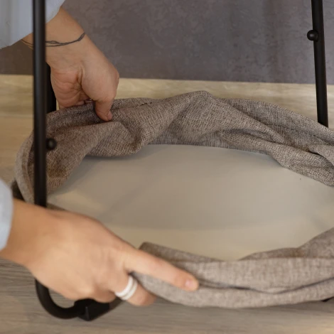 Стол журнальный Саут 11Д дуб вотан/черный Mebelik 009859