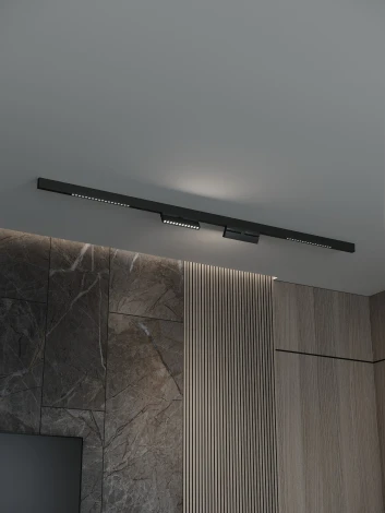 Трековая система в сборе накладная однофазная 48V Hesby Lighting ElDeko HSBL_kompl_E007_NI2B3K