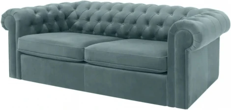 Диван Chesterfield ОГОГО (арт.344558), (Ткань/Бирюзовый)