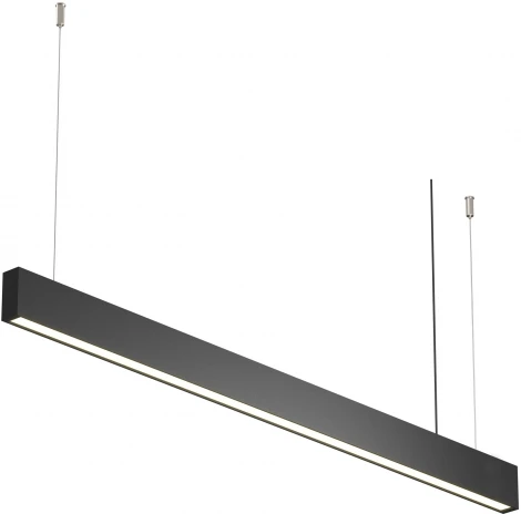 Подвесной линейный светодиодный светильник Maytoni Basis P051PL-36W2.7-6K-B (220V, на тросе)