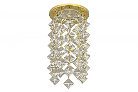 Встраиваемый светильник хрустальный Dio D'Arte Osimo Gold GU10.5.14.8.116 G (220V, круглые)