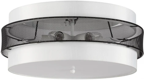 Потолочный светильник круглый Lumion Animaisa 8002/6C белый, черный металл/металл, текстиль Е27 6*60W 220V (круглые)