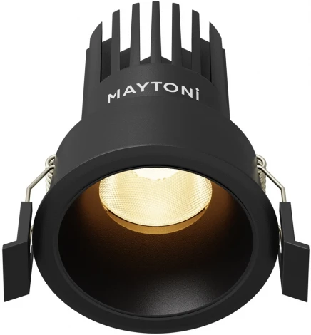Встраиваемый светильник Maytoni Dip DL115-10W-2.7K-B (LED, 220V, круглые)