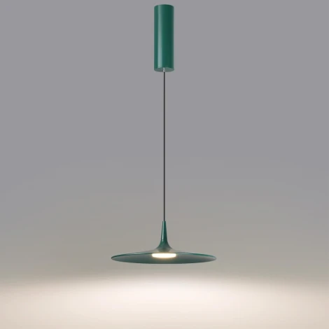 Подвесной светильник Odeon Light Sombra 7037/12L темно-зеленый/металл/акрил LED 12W 3000K 220V (на проводе, круглые)