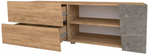 ТВ-тумба Аллегро 10 (Аллегро 10 дуб крафт золотой / камень темный) Woodville арт.455837