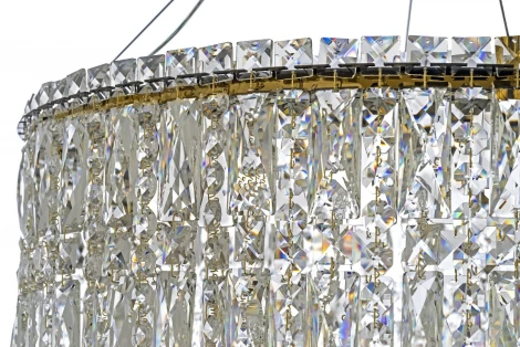 Подвесная люстра хрустальная Arti Lampadari Ovindoli Gold Ovindoli L 1.5.60.102 G (LED, 220V, на тросе)