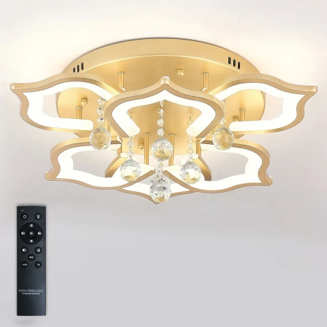 Потолочная люстра Natali Kovaltseva Florel INNOVATION STYLE 83052 (регулировка яркости, LED, 220V, пульт управления, цветы)