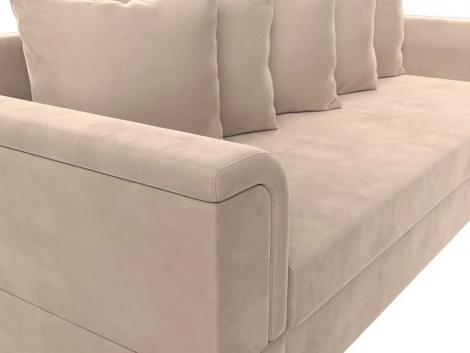Диван прямой Лига-005 (Бежевый/Велюр) Лига Диванов арт.117240