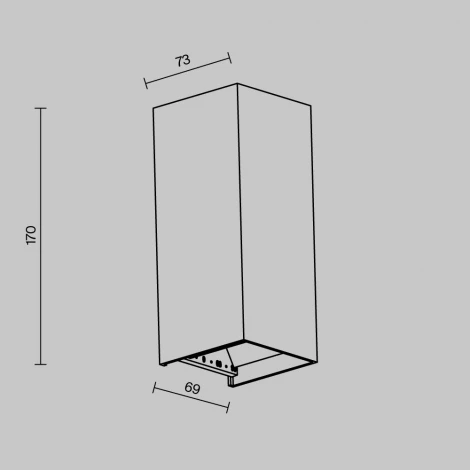 Настенный уличный светильник светодиодный Maytoni Outdoor Drape O525WL-L10B3K
