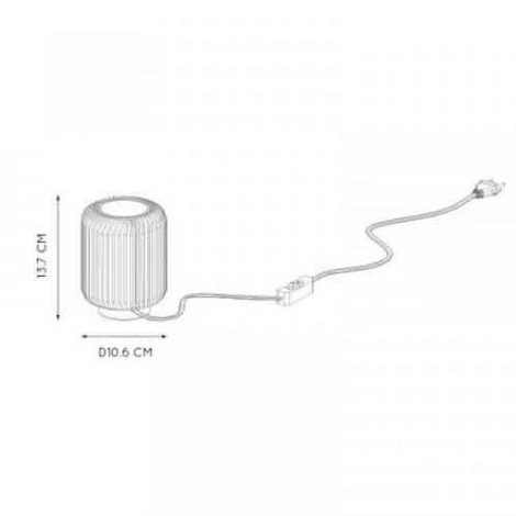 Интерьерная настольная лампа Lucide Turbin 26500/05/30
