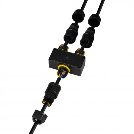 Коннектор NEO-GERM-3pin-Y-WTW (4-8mm) (Arlight, IP68) 053435