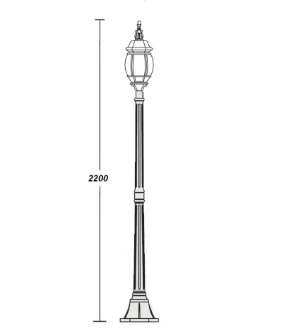 Наземный фонарь Oasis Light America L W 83408L