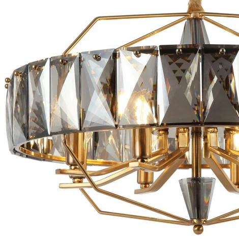 Подвесная люстра Stilfort Avenue 2090/05/08C (220V, хрусталь, на цепи, круглые)