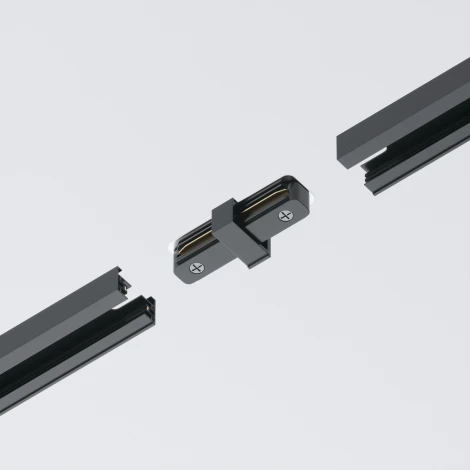Коннектор прямой Unity черный (однофазный) Maytoni Technical TRA001C-11B (220V)