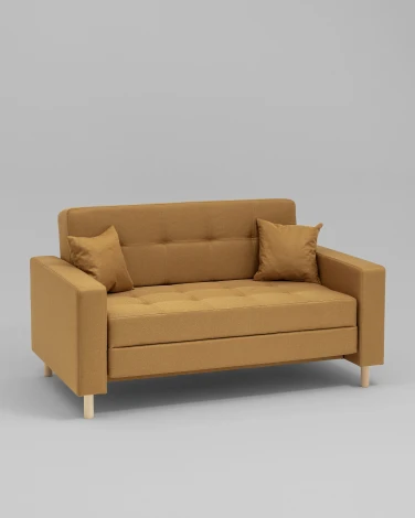 Диван-кровать Фрайдей рогожка горчичный Stool Group УТ000043103