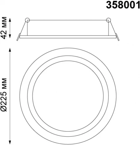 Встраиваемый точечный светильник Novotech Stern 358001 (LED, 220V)