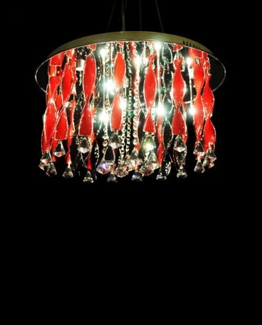 Потолочная люстра Lumina Deco Alvedo LDC 9040-17 RED