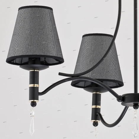 Подвесная люстра Alfa Abil Black Silver 22964