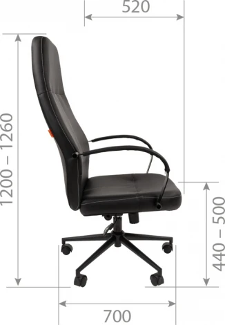 Компьютерное кресло CHAIRMAN 940 (Металл,Пластик,Экокожа/Черный)