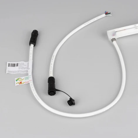Светодиодная лента герметичная MOONLIGHT-PRO-TOP-X336-16x16mm 24V RGBW-Day (12 W/m, IP67, 10m, wire x2) (Arlight, Вывод боковой) 054982