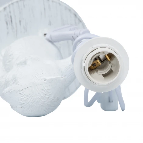 Настольная лампа "Кот" белый Uniel UML-B465 E14 WHITE