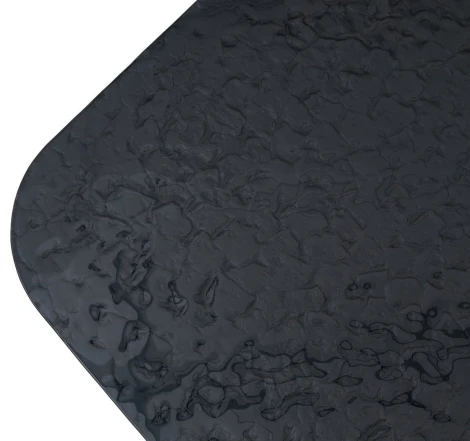 Стол ТОВЕ (TOVE) 240 цвет ЧЕРНЫЙ (GREY), стекло BUBBLE / Шоколадное золото ®DISAUR M-City 64662