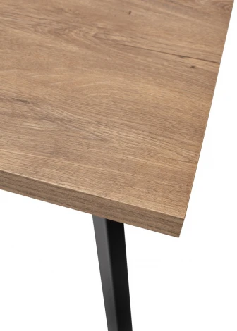Стол BRICK M 120 Дуб Канзас/ Черный