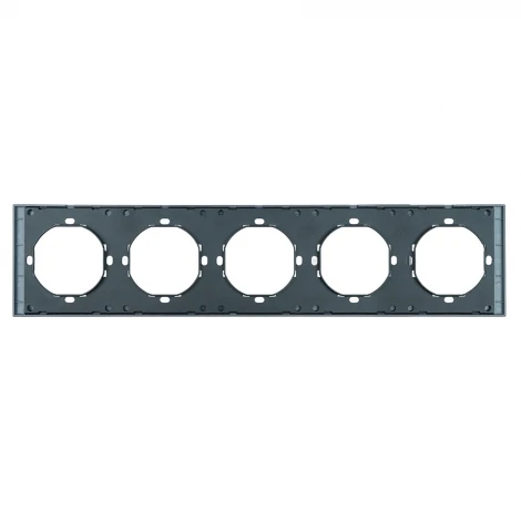 Рамка 5-местная PFR00-3005-05 черный бархат Stekker Мия 50465