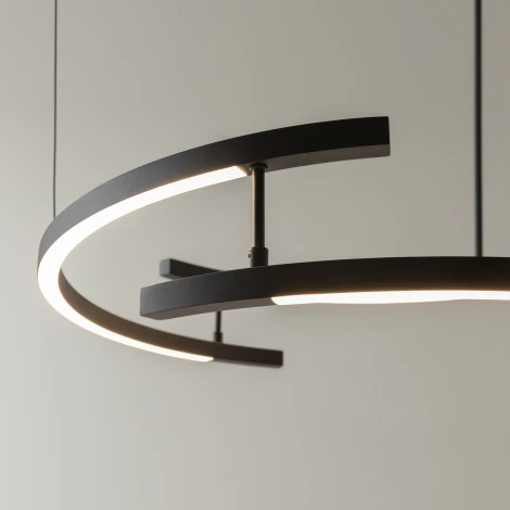 Подвесной светильник Maytoni Line MOD016PL-L52BK (LED, 220V, на тросе)