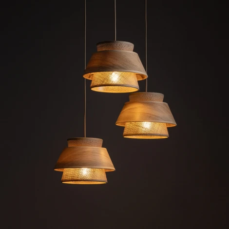 Подвесной светильник бежевый TK Lighting Kalum 11808
