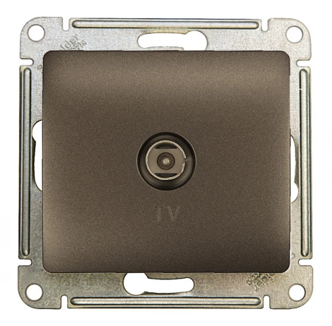 ТВ-розетка оконечная (графит) Systeme Electric GSL001391