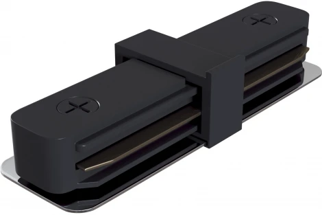 Коннектор прямой Unity черный (однофазный) Maytoni Technical TRA001C-11B (220V)