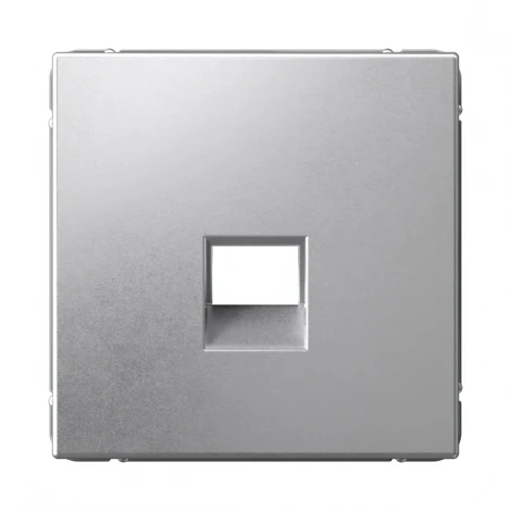 Накладка для компьютерной/телефонной розетки RJ-45/RJ-11 (алюминий) Systeme Electric GAL000384