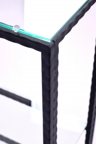 Консольный стол AllConsoles 1012-CB loft clear черный муар