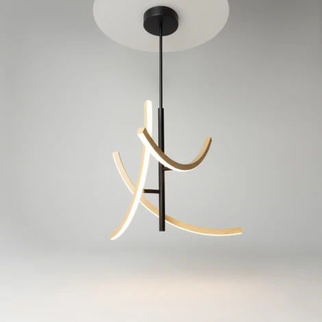 Потолочная люстра на штанге Maytoni Wabi MOD428PL-L27BK (LED, 220V)
