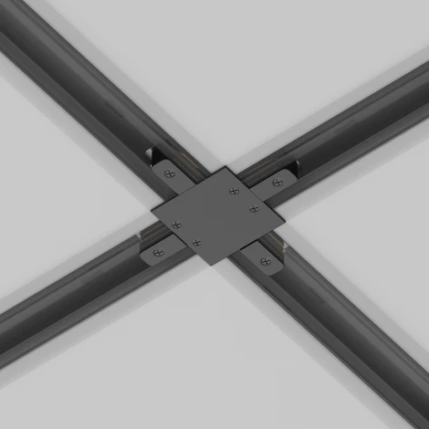 Коннектор Х-образный Unity встраиваемый черный (однофазный) Maytoni Technical TRA002CX-11B