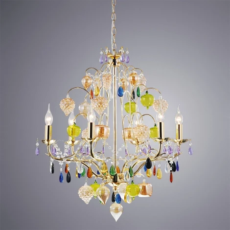 Подвесная люстра Arte Lamp Ricchezza A2011LM-6GO